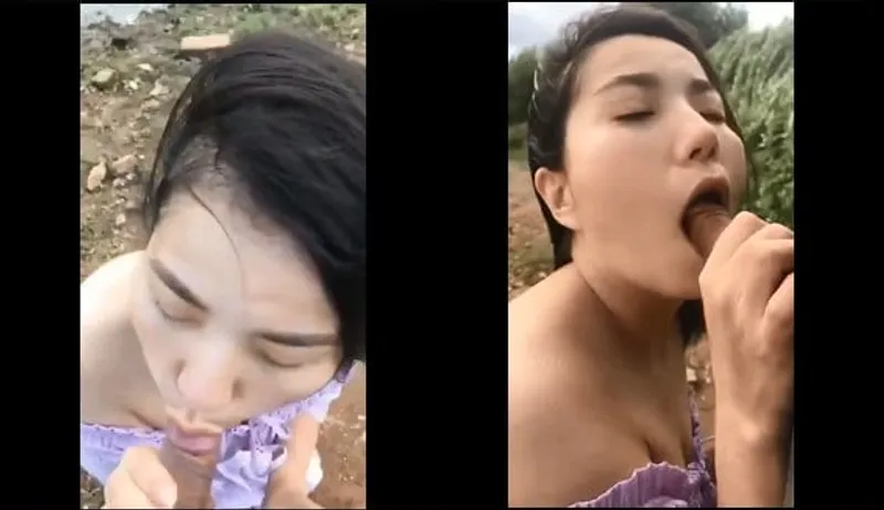 Cô bạn gái bj cho người yêu bên bờ sông